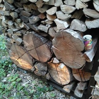 ジャンボ・スウェーデントーチ(スウェディッシュトーチ)！アウトレット。直径40cm程度。シナモンの香りのニッケイ。2シーズン乾燥。木こりのろうそく。茨城県潮来市。の画像