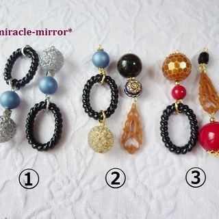 ラストプライス！選べるドイツ製アクリルピアスorイヤリング　03103の画像