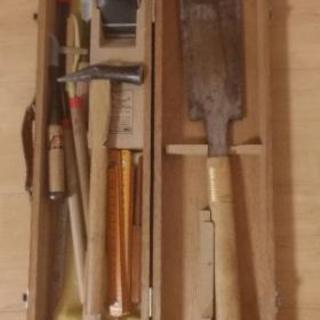 【交渉中】大工道具一式　かんな、ノコギリ、ノミなど