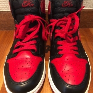 NIKE AIR JORDAN1 BRED 25.5/26 