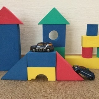 ウレタン製 積み木セット ※ミニカーは付きません