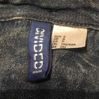 Ｈ＆Ｍ メンズ デニムシャツ  Sの画像
