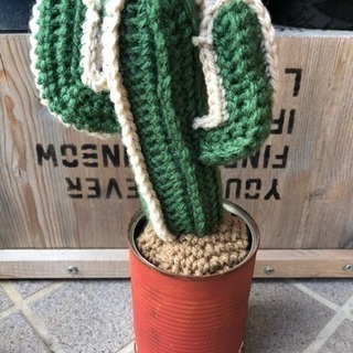 サボテン サボチン ラキサボ リメ缶 ラキ缶 ハンドメイド エイジング加工の画像