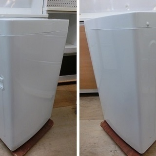 【販売終了しました。ありがとうございます。】高年式お買い得品　Haier　4.5㎏　ステンレス槽　全自動洗濯機　JW-C45A　2018年製　中古品の画像