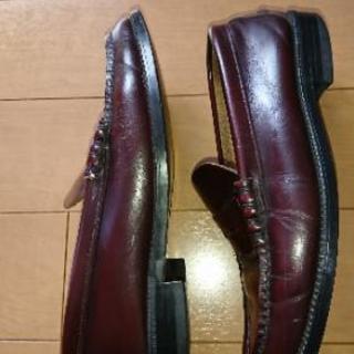 メンズ ローファー 茶 ブラウン 24.5cm EEEの画像