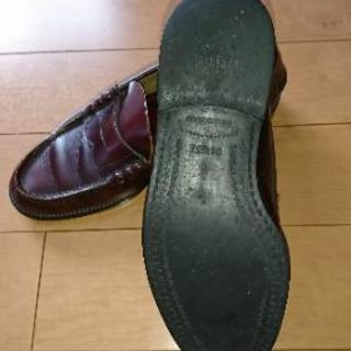 メンズ ローファー 茶 ブラウン 24.5cm EEEの画像