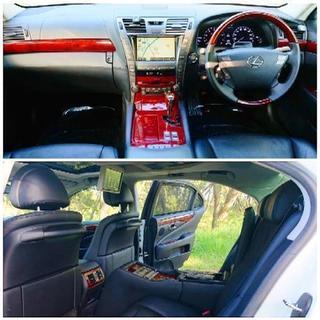 最上級グレード/LS600hL/4人乗り後席セパレート/ほぼフルオプの新車価格1600万以上!!ガラスコーティングの極上/ハイブリッド/マクレビ/リアエンター/の画像