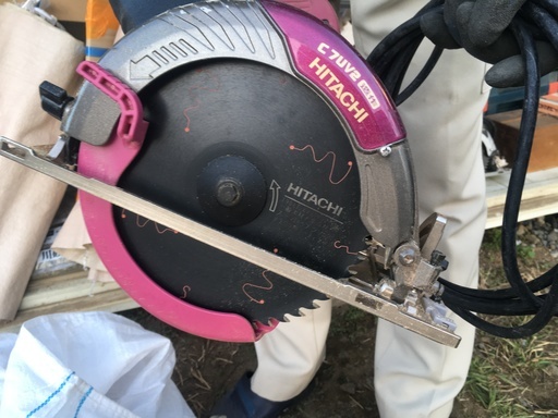 ２万円　日立　HITACHI　190mm電子マルノコ　C7UV2　未使用替え刃２枚付き