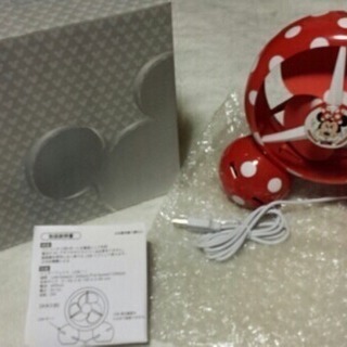 新品 ディズニーストア♪ミニーちゃん 扇風機 ノートパソコン U...