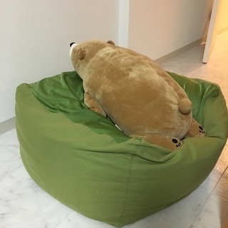 ニトリ ビーズソファの画像