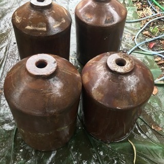 陶器の壺 醤油壺の画像