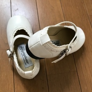 子供用 靴 シューズ 15㎝ フォーマル 七五三 白 女の子の画像
