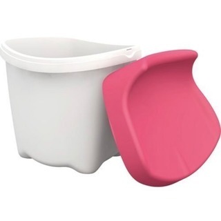 【アウトレット未使用品‼️】不二貿易 キッズストレージスツール 椅子 おもちゃ箱 ピンク(2)の画像