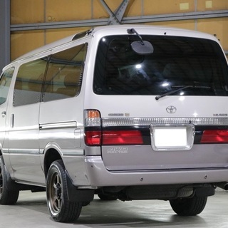 【車検２年付】トヨタ ハイエース 3.0 スーパーカスタムG シャルム トリプルムーンルーフ ディーゼルターボ4WD VOLK RACING アルミホイール☆自社ローン・オートローン全国対応の画像