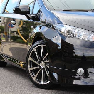 【車検２年付】トヨタ ウィッシュ 1.8 S 社外18inアルミ/車高調/ナビ/地デジ☆自社ローン・オートローン全国対応の画像