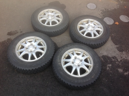 スタッドレスタイヤ ホイールセット中古13インチ