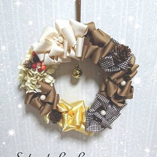 11/14、19、28 🎀リボンリース作りの画像