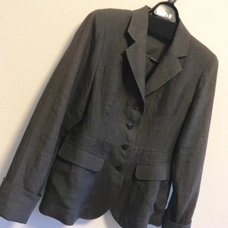 【新品】ジャケット 黒 ダークグレー 秋冬 M L  ヒョウ柄