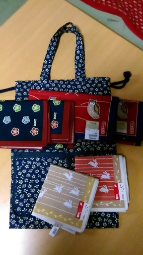 未使用品・和風ハンカチセット　～　お引き取りいただける方