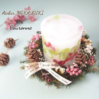 キャンドル＆ミニクリスマスリースを作る1dayレッスン♪