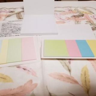 メモ帳 バラ + ふせんの画像