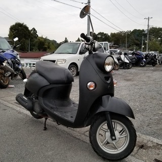 【良品実働】原付 ヤマハ ビーノ マッドブラック 4stの画像