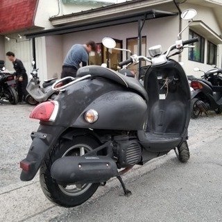 【良品実働】原付 ヤマハ ビーノ マッドブラック 4stの画像