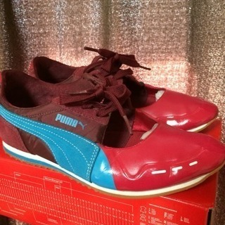使用少 レア 美品 レディース プーマ バレレーサーJ サイズ23.5cm 格安 早い者勝ち！の画像
