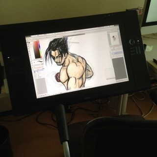 【中古】ワコム 液晶ペンタブレット 24.1インチ タッチ機能搭載 Cintiq24HD touch DTH-2400/K0の画像