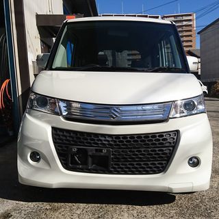 ★全国ローンOK★自社ローン可能★パレットSW★4WD★SDナビ★ワンセグ★バックカメラ★電動スライド★ETCの画像