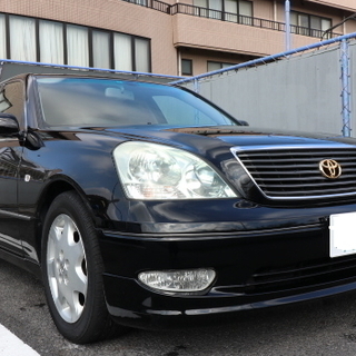 セルシオ 黒 B仕様 eRバージョン 黒革 エアロ サンルーフの画像