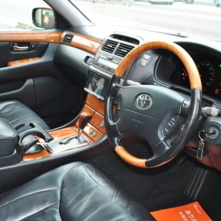 セルシオ 黒 B仕様 eRバージョン 黒革 エアロ サンルーフの画像