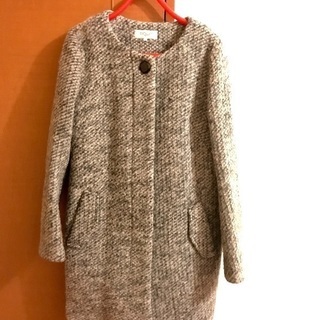 コート⑤ SOUP 丸襟 グレー