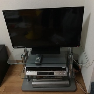 TOSHIBA REGZA32型テレビ、テレビ台セットの画像