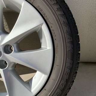 トヨタ 20系ヴェルファイア純正ホイール ブリジストン ブリザックレボGZ スタッドレス 17インチ4本セットの画像
