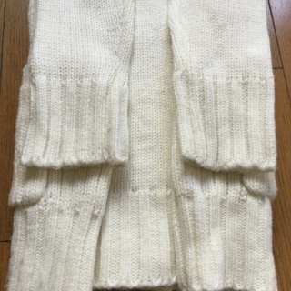 （商談中）ニットパーカー 白／160の画像