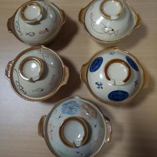 ◆蓋直径15㌢ 土鍋 ⑤個まとめて