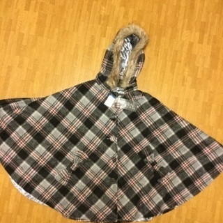 値下げ！ 新品☆ フード付ポンチョ 160