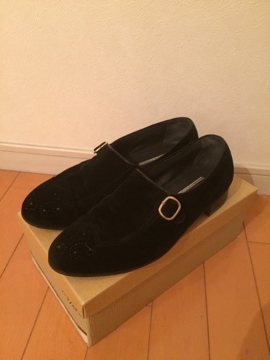 【超美品】4〜5回使用 高級靴 バックスキン