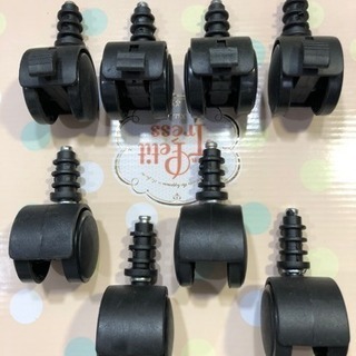 挿入式双輪キャスター×8個セットの画像