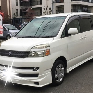 激安！ トヨタヴォクシー！純正エアロ！HIDライト！両側電動パワ...