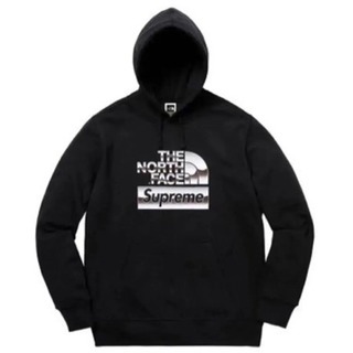 Supreme The NorthFace Metallic Logo フーディ