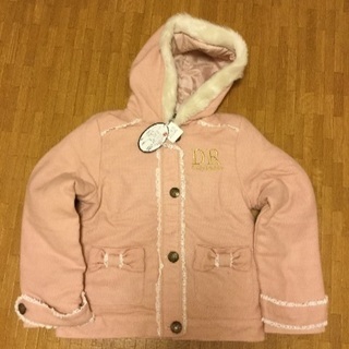 新品☆ コート ピンク／160