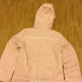 新品☆ コート ピンク／160の画像
