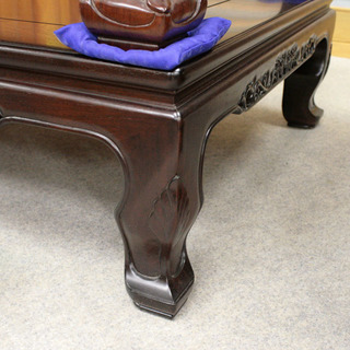 大幅値下げ】【訳あり】【長期展示在庫品】【座卓花梨24号】