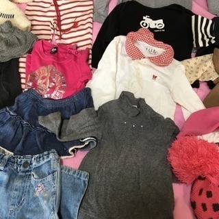 女の子子供服 まとめ売り 80サイズ 冬の画像