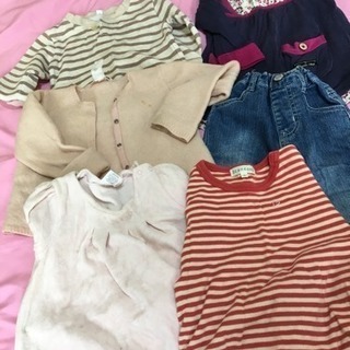 女の子子供服 まとめ売り 80サイズ 秋冬の画像