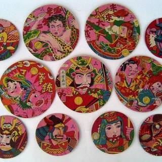 お宝発見！これは珍しい！！昭和30年代前半の丸面子がいっぱい！！子供時代の「夢」が買えます！！少年ケニアなど当時物・・・デッドストック美品◎の画像