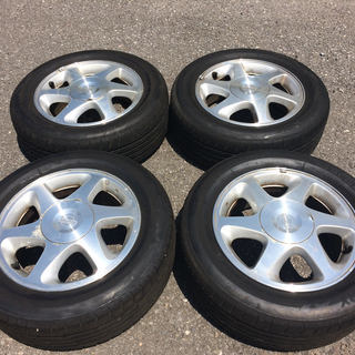 バリ山 195/60R15 ブリヂストン BS 日産 純正ホイール 2014年製 8分山