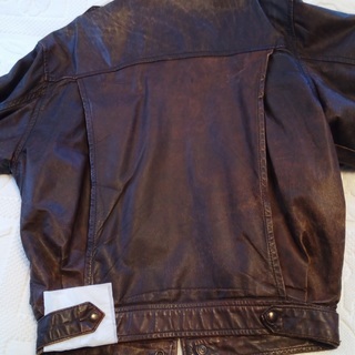 皮ジャン ヴィンテージ レザー ジャンパー Newzealand製 超レア品の画像